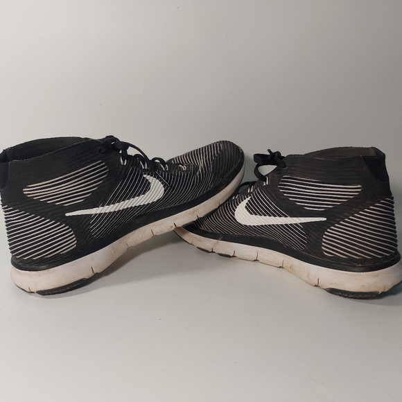 Nike Free Train Instinct Flywire Men's Shoes Black White Dark Grey, 7 - Picture 6 of 10